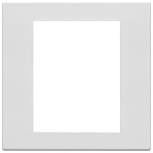 Plaque murale blanche mate 18,5 cm de longueur, 2,2 cm de hauteur pour interrupteurs électriques - Product Image 1