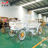 Calèche Électrique Européenne Élégante Princesse Rêve Citrouille Voiture de Mariage Vente Directe Usine Calèche de Mariage Électrique