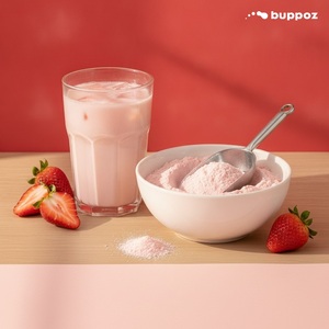 Poudre de thé au lait à la fraise, sac de 1 kg, Halal, HACCP, pour les fabricants de bubble tea et de thé au lait - Product Image 6