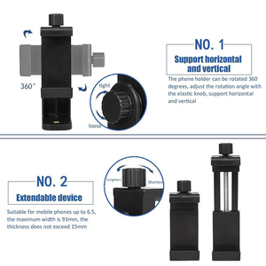 Harnais élastique réglable avec support de téléphone rotatif à 360 ° pour accessoires de caméra de sport GoPro Hero et Insta360 One - Product Image 5