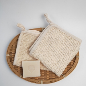 Vente en gros Chanvre Naturel Exfoliant Visage Corps Chiffons Serviette Doux Sisal Chiffon De Bain Exfoliant Chanvre Gommage Chiffon - Product Image 1