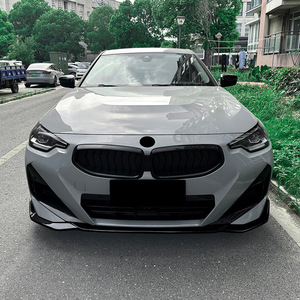 Amp-Z Front Lip Spoiler For Bmw 2 Series Coupe G42 M Sport 2022 Carbon Fiber Texture Matte Finish Tuning Style - Product Image 3