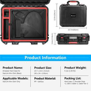 Étui rigide Amazear, pratique, en PP EVA, coque rigide étanche pour Starlink Mini Dish - Product Image 6