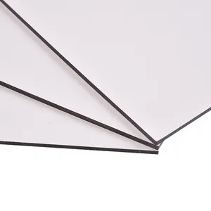 Tableros publicitarios blanco puro impresión UV señalización plástico sándwich Perfil de flexión color madera interior panel compuesto de aluminio