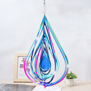 Customize Reusable 3D Wind Spinner Outdoor Metal <b>Hanging</b> Yard Garden Decor unicorn Wind Spinner - Product Image 4
