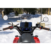 Poignée chauffante Kewig pour moto, poignée chauffante intelligente 12V pour scooter, poignée chauffante électrique avec chargeur USB-C