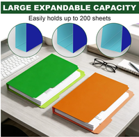 Carpetas de Colores, Tamaño Carta |   Carpetas Manila, Carpetas de Archivo con Pestaña de 1/3 para Documentos de Oficina, Escuela, Negocios, Archivos y Papel