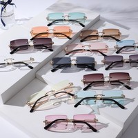 Lunettes de soleil sans monture Bio-PC à vision nocturne dégradée pour femmes, protection UV380, prix direct usine, livraison rapide mondiale