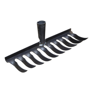 Foin Jardin Sable Feuille Pelouse Paysage Jardin Râteau Outil Agricole Scarificateur Lawb Râteau Métal Jardin Dix Dents avec Poignée