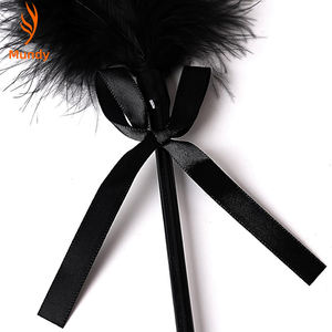 Fouet à Plumes BDSM, Pagaie de Punition Érotique <span class=keywords><strong>en</strong></span> Cuir, Flogger pour <span class=keywords><strong>Jeu</strong></span> de Rôle, Jouets Sexuels pour <span class=keywords><strong>Couple</strong></span>, Femme, Amant - Product Image 5