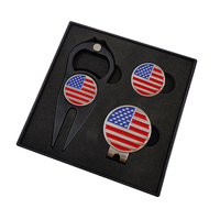 Kit d'outils de réparation de divots de golf et marqueurs de balle en métal, personnalisable avec logo, outils vierges, fourche de golf, clip de chapeau, vente en gros