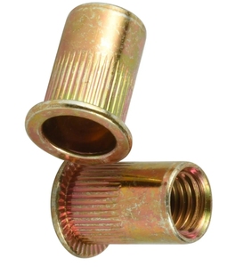 YPH OEM/ODM CS Galvanized Zinc-Plated Flat Head Cylindrical Blind <strong>Rivet</strong> <strong>Nut</strong> Class 10 Grade Metric Blue White Color - Product Image 5