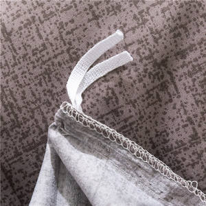 Hochwertige moderne schlichte Einfachheit weiche Seersucker blau Polyester texturierte Betttücher solide kurze Bettbezug-Sets - Product Image 5