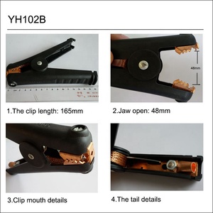 Pince crocodile Kelvin à ressort en cuivre avec boîtier en nylon de grande taille 300A - Product Image 3