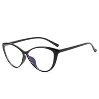 Nouvelles lunettes de myopie européennes et américaines, style papillon sexy, monture complète œil de chat, anti-lumière bleue, unisexe, monture noire tendance