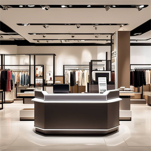 Bancone del cassiere del supermercato <span class=keywords><strong>bianco</strong></span> classico della fabbrica bancone del cassiere di Design moderno della farmacia bancone del cassiere - Product Image 4