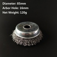 Brosse de polissage à rouleaux en fil d'acier inoxydable/laiton, diamètre 1/2 pouce, qualité industrielle OEM pour le nettoyage et l'élimination de la rouille