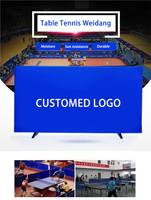 Barrera Profesional Portátil para Tenis de Mesa, Oxford+Tubo Galvanizado, Logotipo Personalizado para Recoger la Pelota Más Rápido, Práctica Organizada