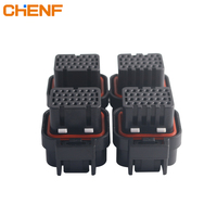 Adaptateur Électrique CHENF 34 Broches Étanche à Contact Cuivre 10A 250V Mâle-Femelle pour Câblage Automobile ECU Modèle PA66