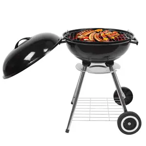 Grils de <span class=keywords><strong>barbecue</strong></span> portables dégagement charbon de bois avec roues, mise à niveau du gril de camping en acier, grilles de charbon de bois extérieures pour <span class=keywords><strong>barbecue</strong></span> pique-nique <span class=keywords><strong>barbecue</strong></span> - Product Image 6