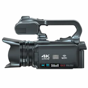 Kamera Video Camcorder 4K Full HD, Kamera Perekam Video untuk YouTube Perbesaran Digital 18X