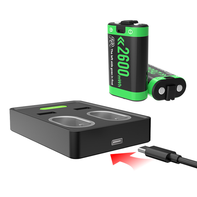 Charging Dock Controller Battery Set for Xbox One/Series S/X Controller Battery Charger Dual Dock Charging Station