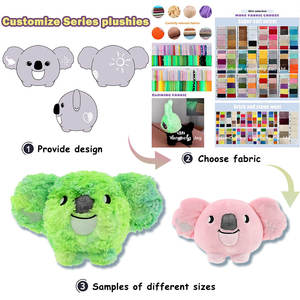 Peluche morbido Design personalizzato <span class=keywords><strong>Koala</strong></span> giocattoli di peluche ricamati giocattoli di peluche da compagnia per dormire - Product Image 6