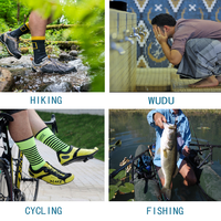 Chaussettes imperméables respirantes WUDU pour le Wudhu musulman, ski en plein air, pêche, travail, randonnée, trekking, doublure Coolmax, évacuation de l'humidité