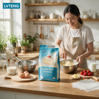 Préparation en poudre pour gâteaux 100% pure, enzymes de qualité supérieure, 20kg LT-T2023, pour boulangerie commerciale, préparation facile, performance stable