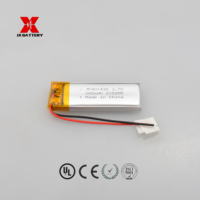 Batterie personnalisée à semi-conducteurs JP401438 200mAh 0.74Wh 3.7V 4x14x38mm 500 cycles Garantie 12 mois pour dispositif médical