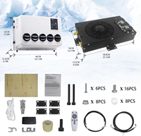 Climatiseur silencieux TELCOOL 12V DC à installation dissimulée pour camping-cars, camions, fourgonnettes, remorques, véhicules agricoles