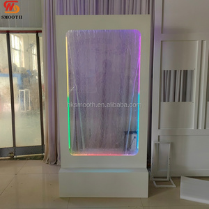 SMOOTH Elegant Acrylic Waterfall Wedding Welcome <b>Backdrop</b> 8-9ft Welcome Sign Detachable LED Light <b>Stand</b> - Product Image 2