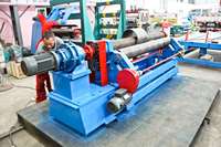 Machine de formage de tôles d'acier à 3 rouleaux automatique, épaisseur maximale de 12 mm, longueur de travail de 2500 mm