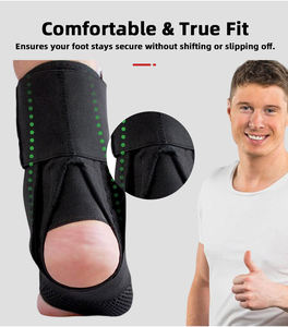 Estabilizador de Tobillo con Cordones, Soporte Ortopédico para Esguinces, Tendinitis Peronea, Recuperación de Lesiones Deportivas, Poliéster - Product Image 5