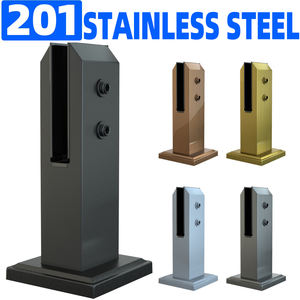 أ حمام سباحة من الفولاذ المقاوم للصدأ مع قاعدة قدم ثابتة مشبك زجاجي للدرج درابزين درابزين - Product Image 4