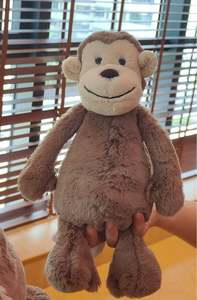 Jc Overseas Shy Monkey, Muñeco de Peluche Súper Suave y Cómodo, Relleno de Algodón PP, Lavable, Regalo de Cumpleaños o Graduación para Bebés - Product Image 4