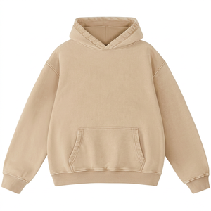 Hemistyles Oversized Fleece Hoodie Sweatshirts Women Couples Heavyweight Pullover Vintage Acid Wash 100% Cotton Eco-Friendly - Product Image 1