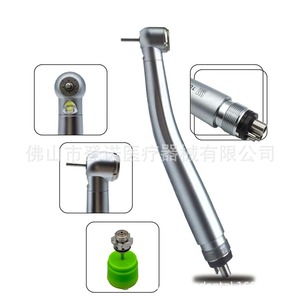 หัวกรอฟันความเร็วสูงแบบมีไฟ LED สีดำ ได้รับการรับรองมาตรฐาน CE สำหรับใช้ในคลินิกและโรงพยาบาล - Product Image 4