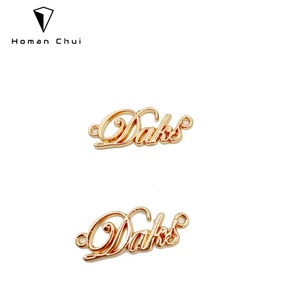 Brand logo <b>Sewing</b> <b>Bag</b> Accessories Golden Letter Metal Tag for Women Handbag - Product Image 5