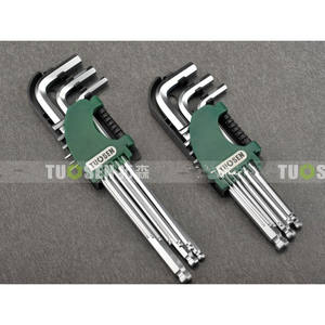 Juego de Llaves Hexagonales Tuosen, Cabeza Esférica Métrica en Forma de L de 2.5 mm, Acero al Cromo Vanadio de Grado Industrial - Product Image 1