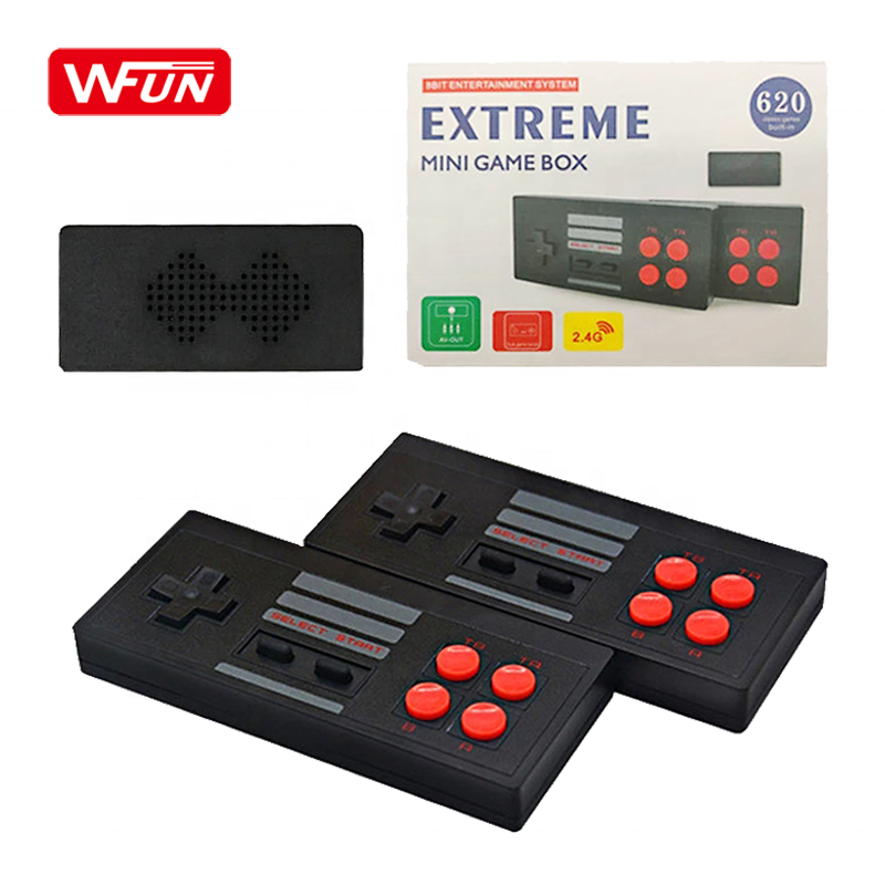 Mini Classic Retro U Box с откидной спинкой, 2,4 Wireless Controller, 620 Game Stick Console, built в 620 Games AV Out для Nes Video Games