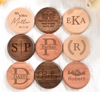 Décapsuleur en bois magnétique avec logo personnalisé Décapsuleur pour boisson cannette ronde à graver fête de mariage avec logo