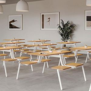 โต๊ะเฟอร์นิเจอร์โรงเรียนโต๊ะเก้าอี้โรงอาหารเหมาะสำหรับบริษัทโรงอาหารคาเฟ่ - Product Image 6