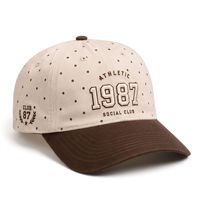 Gorra de Béisbol Colegiala Vintage 2026, 100% Algodón, Estructurada, Bordado 3D, Bloques de Color, 6 Paneles, Visera Curva, Unisex, con Logotipo Personalizado