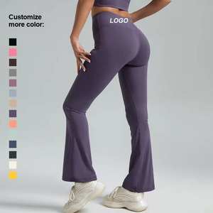 Leggings Deportivos de Cintura Alta, Largos, Sostenibles, con Corte Acampanado, Color Sólido, para Yoga, Absorben el Sudor, con Elasticidad en Cuatro Direcciones, 2026 - Product Image 6