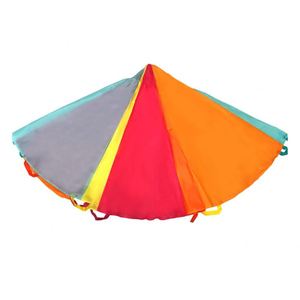 Paracaídas de Juguete Personalizables de 6, 10 y 20 Pies con Asas para Niños, Juego Interior y Exterior, Clases de Gimnasia en Escuelas Primarias, Jardín Trasero - Product Image 3