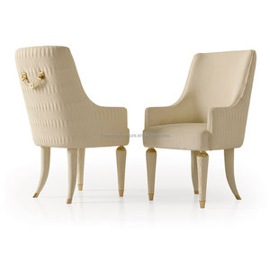 Ý ánh sáng sang trọng phòng ăn đồ nội thất Dubai hình chữ nhật màu trắng nhà bếp bàn ăn và ghế đá cẩm thạch bàn ăn đặt cho 8 - Product Image 6