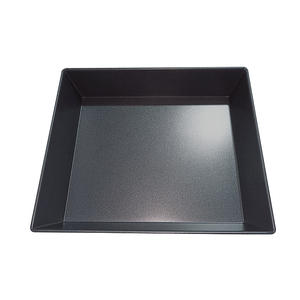 מחיר סיטונאי 10 x10 אינץ אלומיניום פיצה מרובע מגש אפייה דיטרוט בסגנון פיצה - Product Image 2