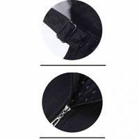 Fermeture éclair style femmes corps minceur taille palais corset caoutchouc chloroprène 3 couches patch anti-transpiration gilet shapewear