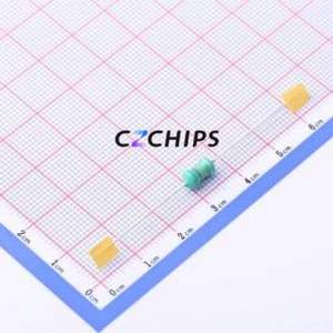 วงแหวนสี YAL0510-6R8K/ตัวเหนี่ยวนำผ่านรู (THT),D5xL12mm 6.8uH 10% 500mA 400Mohm - Product Image 1